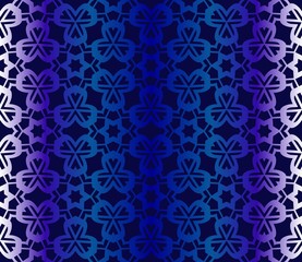 Dark blue Pattern Of Geometric Style. Seamless. Vector Illustration. Design For Printing, Presentation, Textile Industry