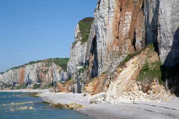 Felsenküste bei Yport, Normandie, Frankreich
