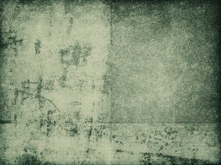 Old green texture. Vintage grunge background. Abstract surface of aged paint