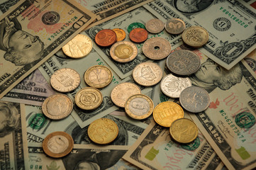 coins and banknotes