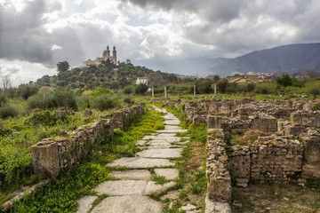 Fototapeta premium view of St Augustin basilicata