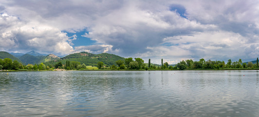 Lake Piediluco, Umbria, Italy. Panorama