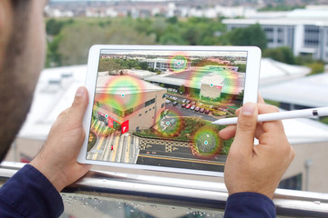 AR Application Viewing Gas Sensors