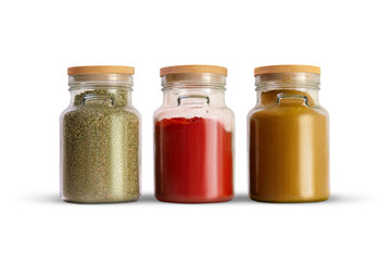 Kitchen design, storage tanks for spice.