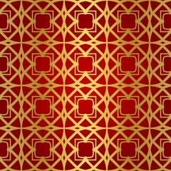 Abstract Vector Seamless Pattern With Abstract Geometric Style. Repeating Sample Figure And Line. For Fashion Interiors Design, Wallpaper, Textile Industry