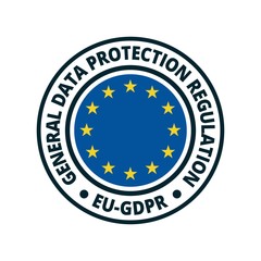 EU GDPR label illustration