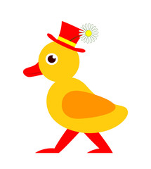 duckling with top hat
