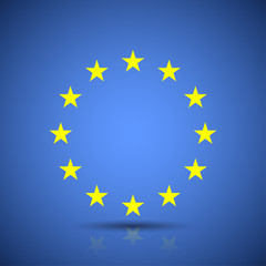 Abstract Stars European Union flag illustration