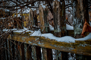 Old wooden fence