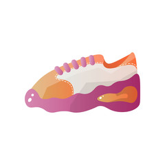 Modern sneaker for everyday wear. Vector illustration.