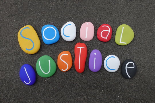 World Day of Social Justice on February celebrated with colored stones
