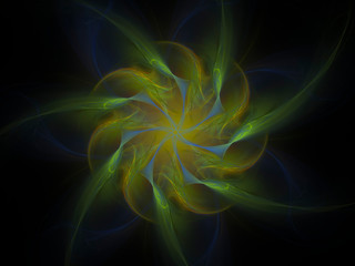Fototapeta premium Take a look in the nice infinity of computer rendered visual art fractals - abstract design surrealism background wallpaper