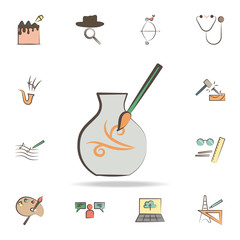 potter tools icon. Detailed set of tools of various profession icons. Premium graphic design. One of the collection icons for websites, web design, mobile app
