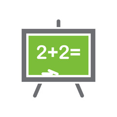 Blackboard icon on white background for graphic and web design, Modern simple vector sign. Internet concept. Trendy symbol for website design web button or mobile app