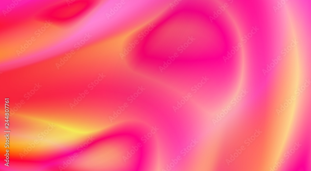 Poster abstract cerise red blurred background with neon gradient. vector wallpaper