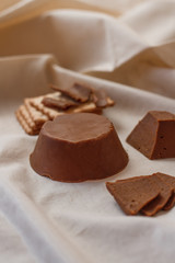 Norwegian brown cheese still life 