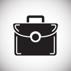 Leather case icon on white background for graphic and web design, Modern simple vector sign. Internet concept. Trendy symbol for website design web button or mobile app