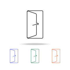Open Door icon. Elements of real estate in multi colored icons. Premium quality graphic design icon. Simple icon for websites, web design, mobile app