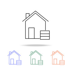 warehouse icon. Elements of real estate in multi colored icons. Premium quality graphic design icon. Simple icon for websites, web design, mobile app
