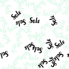 Light BLUE vector seamless pattern with 70, 90 percentage signs.