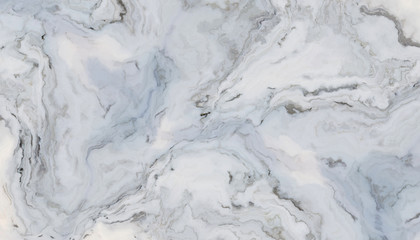 Plakat White curly marble