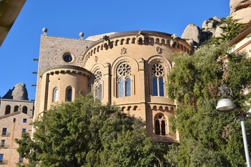 Fototapeta na wymiar Monastero di Montserrat in Catalogna