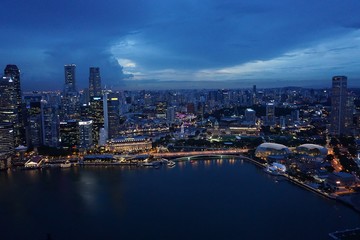 Fototapeta na wymiar Skyline Singapur 