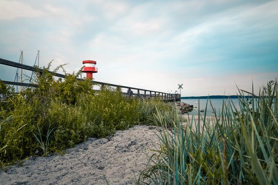 Norddeutschland Eckernf&ouml;rde Ostsee Strand Leuchtturm K&uuml;ste