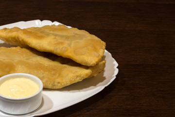 copy spaсe, Traditional dish of Turkish and mongolian,pasties empanada