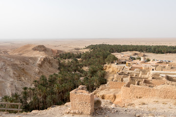 The oasis village of Chebika, Tunisia