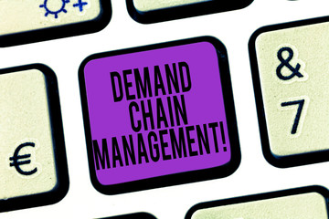 Word writing text Deanalysisd Chain Management. Business concept for Relationships between...