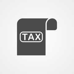 Tax vector icon sign symbol