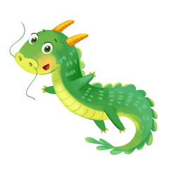 Cute Dragon. Symbol of the Chinese New Year