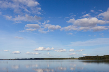 Fototapeta na wymiar View of fjord near Holbaek, Denmark