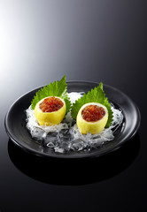 Delicious Japanese food, Fresh sashimi