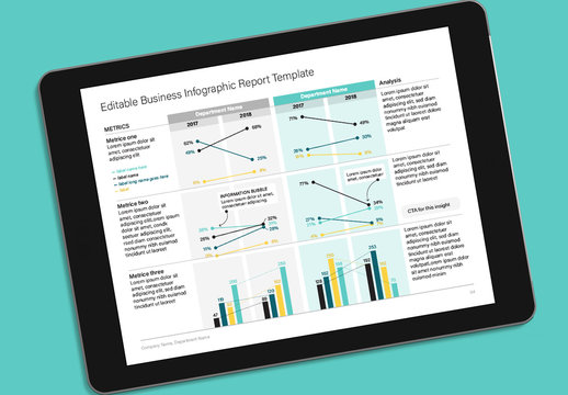 Business Report Infographic Layout