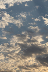blue sky with clouds