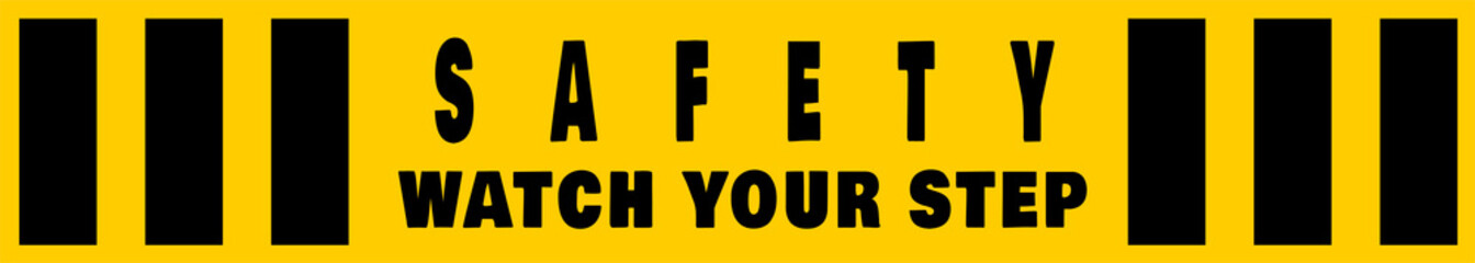 watch your step safety tape
