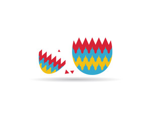 Egg icon vector logo