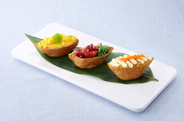 Delicious Japanese food, sushi combo