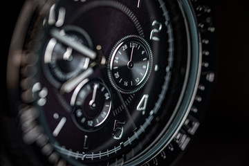 Man Sporty silver, watch. 