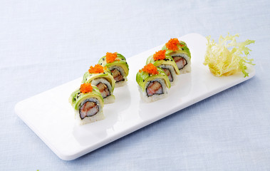 Delicious Japanese food, sushi combo