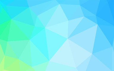 Light Blue, Green vector low poly layout.