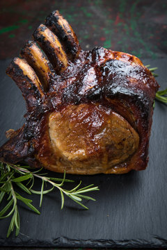 Roasted rack of pork