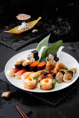 Delicious Japanese food, sushi combo