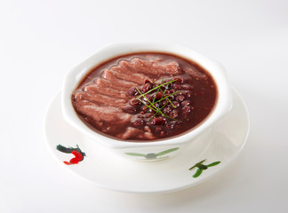 Delicious food, red bean and glutinous rice dessert