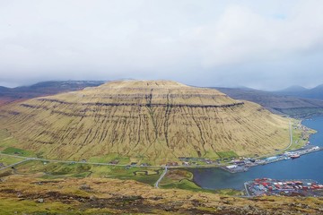 Big mountain in the island