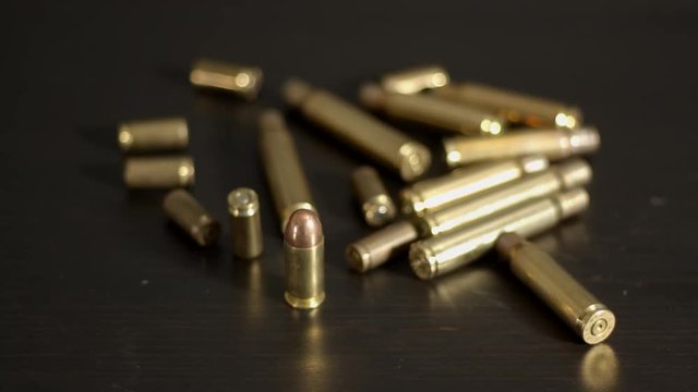 .45 ACP standing between spend 9mm, .30-06 and .308 shells