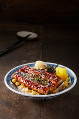 Delicious Japanese food, eel rice