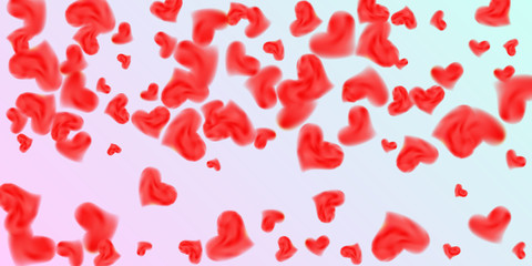 Hearts of confetti for valentines day